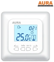 Терморегулятор AURA LTC 730 белый (CN722)