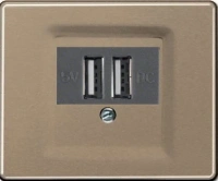 usb зарядка | розетка Jung SL500 260205+SL569TGB