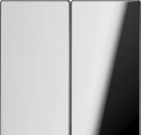 Выключатель двухклавишный Jung LS990 505U+GCR2995