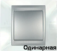 Рамка 1-пост металл Нордик Schneider Unica MGU66.002.092