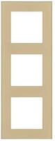 Рамка 3-постовая, стекло золотой   Brionilux серия G Glass (GGR3GD)