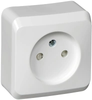 Розетка без заземления со шторками 16А Systeme Electric Etude, БЕЛЫЙ PA16-002B