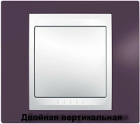Рамка 2-пост вертикал. Гранат Schneider Unica MGU6.004V.572