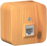 Розетка компьютерная RJ45 с изолирующей пластиной Systeme Electric Blanca BLNIA045005, Ясень