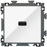 Розетка USB CGSS цв. белый PL-W201U-WCG