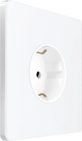 Розетка С/У с ЗК (250В, 16А, защит.шторки), Арктический лед Systeme Electric Infinity (FSE000145)