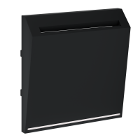 Накладка для выключателя карточного Voltum S70 пластик черный Soft touch (VLS002608)