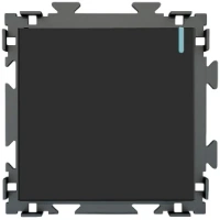 Выключатель 1-клав CGSS цв. Черный PL-W101-BCM