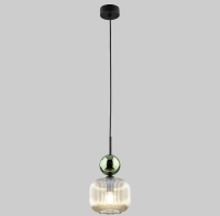 Подвесной светильник со стеклянным плафоном TK Lighting 11144 Sophia Green Cognac
