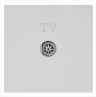 Розетка TV Φ9.5mm оконечная с накладкой, цвет матовый Тауп (soft touch) Jasmart FD6001PTM