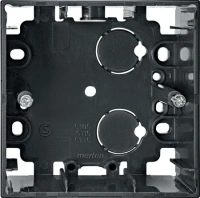 Коробка для накладного монтажа одноместная антрацит M Elegance Merten MTN510514 Schneider Electric