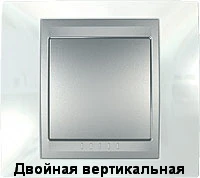Рамка 2-пост вертикал. металл Нордик Schneider Unica MGU66.004V.092
