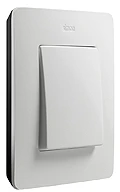 Рамка 1-пост Белый-Черный Simon 82 Detail Original 8200610-200