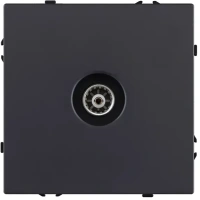 Розетка спутниковая SAT, черный бархат Brionilux серия Z (ZG021BK)