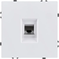 Розетка Ethernet RJ45 Cat.6, белый глянцевый Kollinger Eclipse EC-017WG