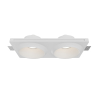 Светильник встраиваемый Maytoni Gyps Modern DL124-GU10-02-TRS-W