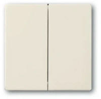 Выключатель 2-клав. слоновая кость ABB Dynasty 2CKA001012A2108|2CKA001751A2744