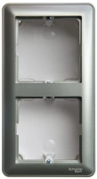 Коробка для наружного монтажа Systeme Electric (Schneider Electric) W59, 2-местная с рамкой, шампань KP-252-48