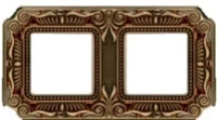 Рамка 2-пост Светлая бронза Fede Palace FD01362PBCL