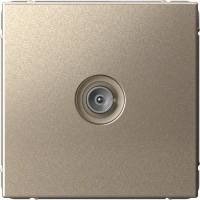 TV Розетка оконечная 1DB Systeme Electric ArtGallery, шампань GAL000591