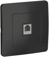Розетка скрытой установки телефонная RJ11 Systeme Electric Blanca BLNIS011006, Антрацит
