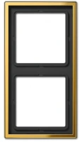 Рамка двухместная цвет имитация золото Jung LS990 GO2982