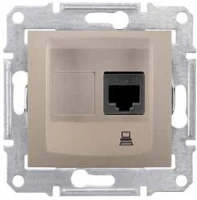 Розетка компьютерная RJ45 кат.5е UTP Schneider Sedna SDN4300168