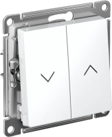 Выключатель для жалюзи 2-клавишный Systeme Electric AtlasDesign, сх.4, 10А, механизм, ЛОТОС ATN001319