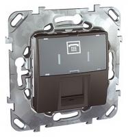 Розетка телефонная RJ11 4 контакта Schneider Unica MGU5.492.12ZD