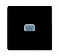 Выключатель 1-клав. + подс. chateau черный ABB Basic 55 2CKA001012A2175