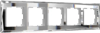 Рамка из стекла на 5 постов Diamant зеркальный Werkel Diamant зеркальный W0051220
