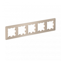 Рамка 5-поставая универсальная Systeme Electric (Schneider Electric) AtlasDesign Air, песочный ATN221205
