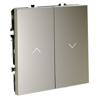 Выключатель для жалюзи Voltum S70 пластик шелк Soft touch 10А (VLS020704)