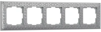 Рамка 5 местная матовая хром металл Antik Werkel W0051522