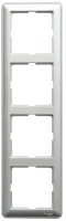 Рамка 4-постовая вертикальная Systeme Electric (Schneider Electric) W59, матовый хром KD-4-58