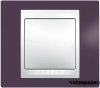 Рамка 4-пост горизонт. Гранат Schneider Unica MGU6.008.572