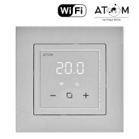 Терморегулятор программируемый ATOM Delta с Wi-Fi алюминий 16А CN2681