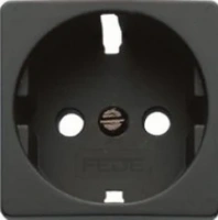 Розетка с шторками 2к | 3 16А 250 Fede FD16523 | FD16731-M | FD16-BAST
