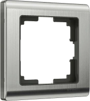Рамка из металла на 1 пост Metallic глянцевый никель Werkel Metallic W0011602