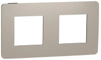 Рамка 2-постовая Unica Studio Color Schneider Electric ПЕСОЧНЫЙ/антрацит NU280428
