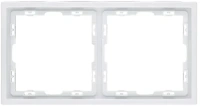 Рамка 2-постовая, белый бархат Brionilux серия Z (ZGR2WH)