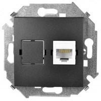 Розетка компьютерная RJ45 Simon 15 1591598-038