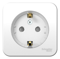Розетка с заземляющим контактом и шторками (компакт) с изолирующей пластиной 16А 250В Systeme Electric Blanca BLNRA111111, БЕЛЫЙ