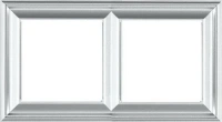 Рамка 2-пост цт. алюминий Jung Eco Profi Deco EPD482AL