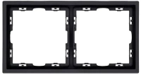 Рамка 2-постовая, черный бархат Brionilux серия Z (ZGR2BK)
