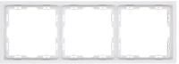 Рамка 3-постовая, белый бархат Brionilux серия Z (ZGR3WH)