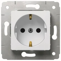Розетка с заземлением  773659 Legrand Cariva цвет белый