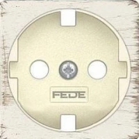 Розетка с шторками 2к | 3 16А 250 Fede FD16523 | FD04314BD-A | FD16-BAST