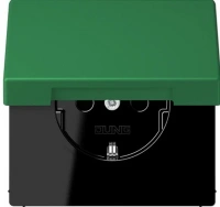 Розетка с крышкой Jung vert foncé LC1520KIKL32050