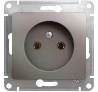 Розетка без заземления 16А 250В механизм Systeme Electric Glossa, платина GSL001241